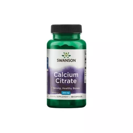 Cytrynian Wapnia Wapń 200 mg (60 kaps) Swanson