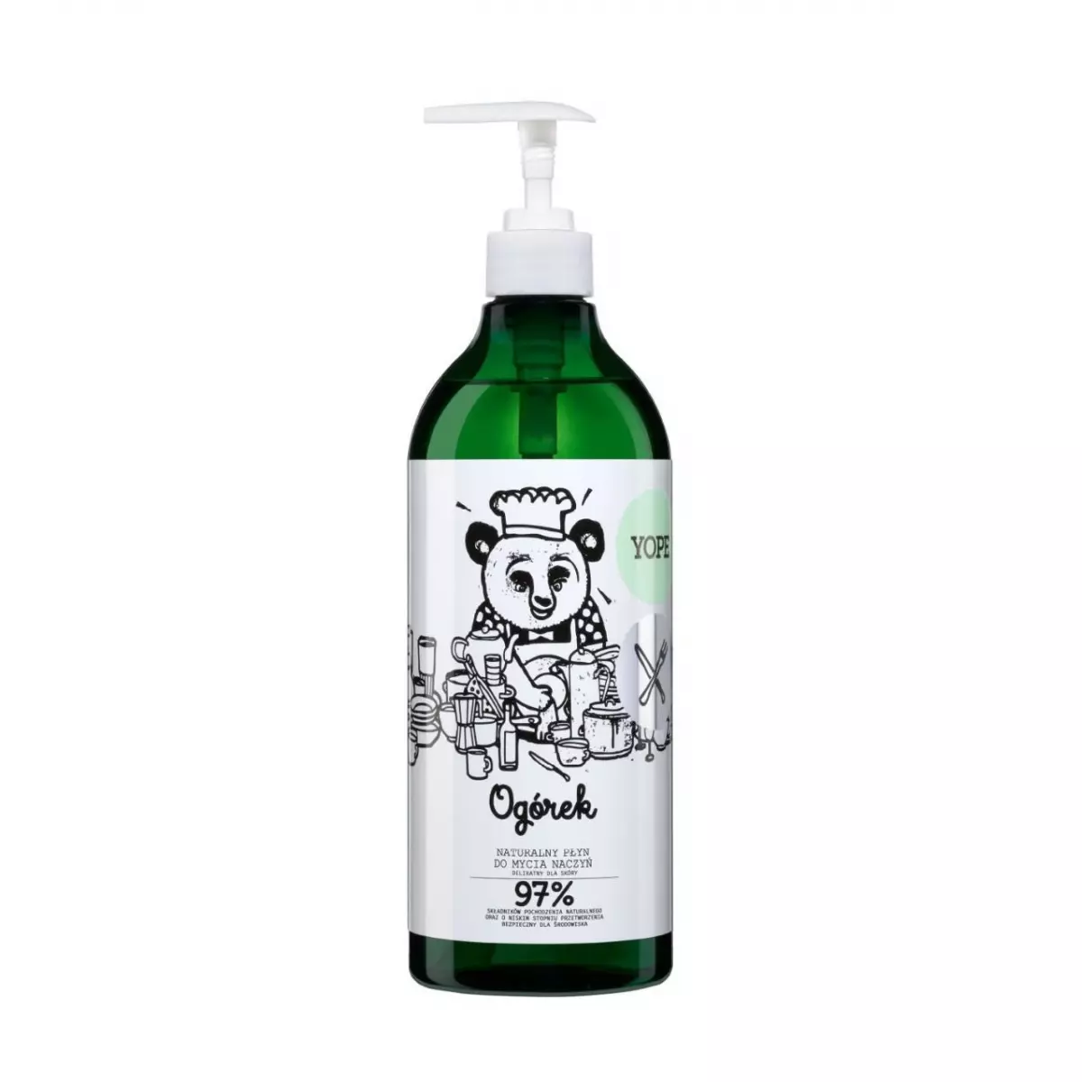 YOPE Naturalny Płyn Do Mycia Naczyń Ogórek 750 ml YOPE Naturalny Płyn Do Mycia Naczyń Ogórek 750 ml