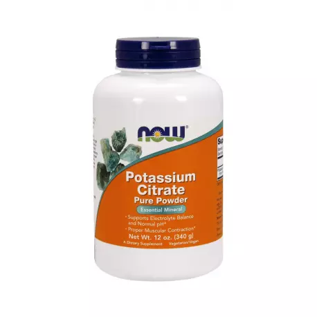 Cytrynian Potasu Potas 448 mg Proszek 340 g Now Foods