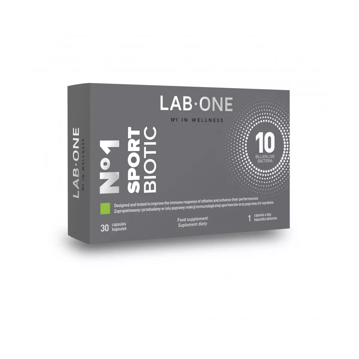 Nr 1 SportBiotic 10 mld Probiotyk Dla Sportowców (30 kaps) Lab One Nr 1 SportBiotic 10 mld Probiotyk Dla Sportowców (30 kaps) Lab One