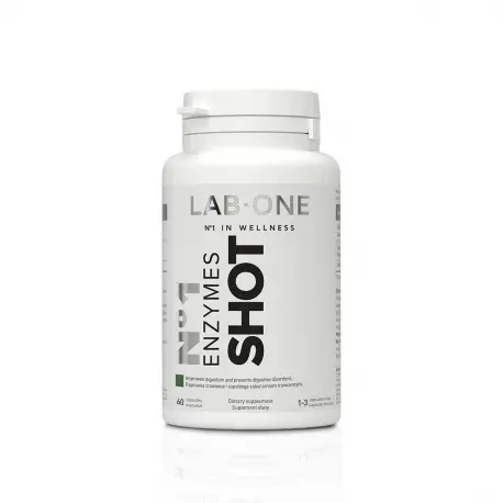 Nr 1 Enzymes SHOT Enzymy Trawienne (60 kaps) Lab One