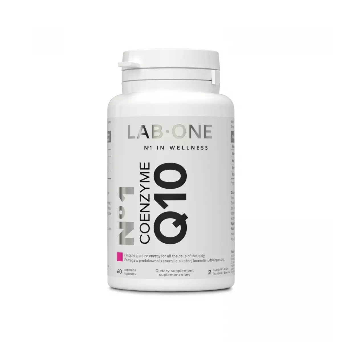 Nr 1 Coenzyme Q10 Ubichinol 100 mg Koenzym (60 kaps) Lab One Nr 1 Coenzyme Q10 Ubichinol 100 mg Koenzym (60 kaps) Lab One