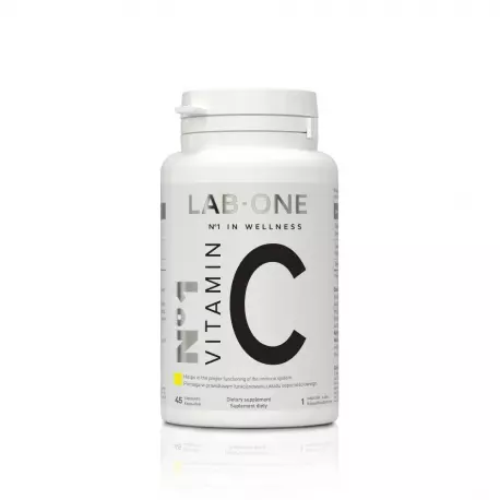Nr 1 Vitamin C 1000 mg Witamina C Kwas L-askorbinowy (45 kaps) Lab One