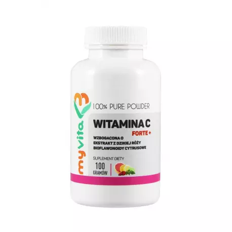 WITAMINA C PLUS Dzika Róża Bioflawonoidy 100g PROSZEK MyVita