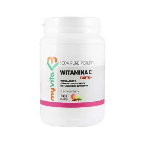 WITAMINA C PLUS Dzika Róża Bioflawonoidy 1000g 1kg PROSZEK MyVita