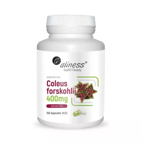 Pokrzywa Indyjska Coleus Forskohlii 10% 400 mg (100 kaps) Aliness