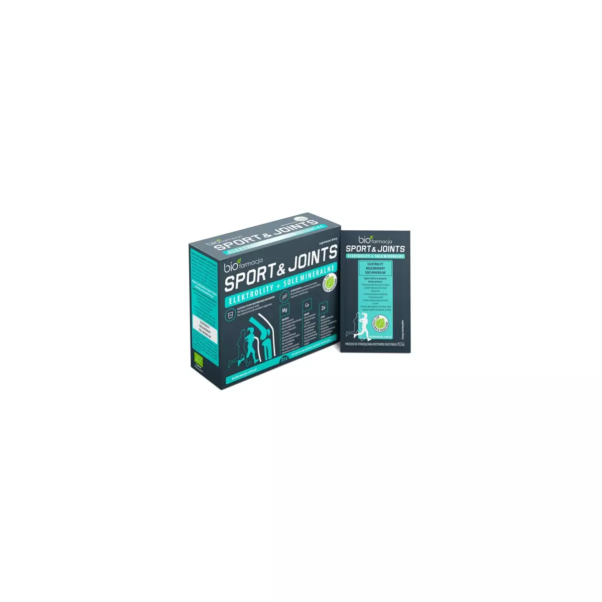Elektrolity + Sole Mineralne Sport & Joints Glukozamina Magnez Potas Wapń Cynk (14 saszetek) Biofarmacja Elektrolity + Sole Mineralne Sport & Joints Glukozamina Magnez Potas Wapń Cynk (14 saszetek) Biofarmacja