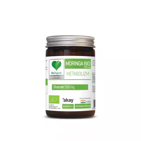 Moringa BIO 500 mg (100 tab) Metabolizm BeOrganic