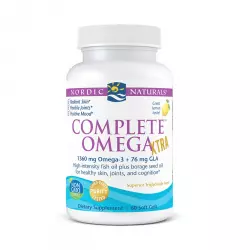Complete Omega Xtra 1360 mg Omega-3 + 76 mg GLA (60 sg) Omega-6-9 EPA DHA OA Nordic Naturals