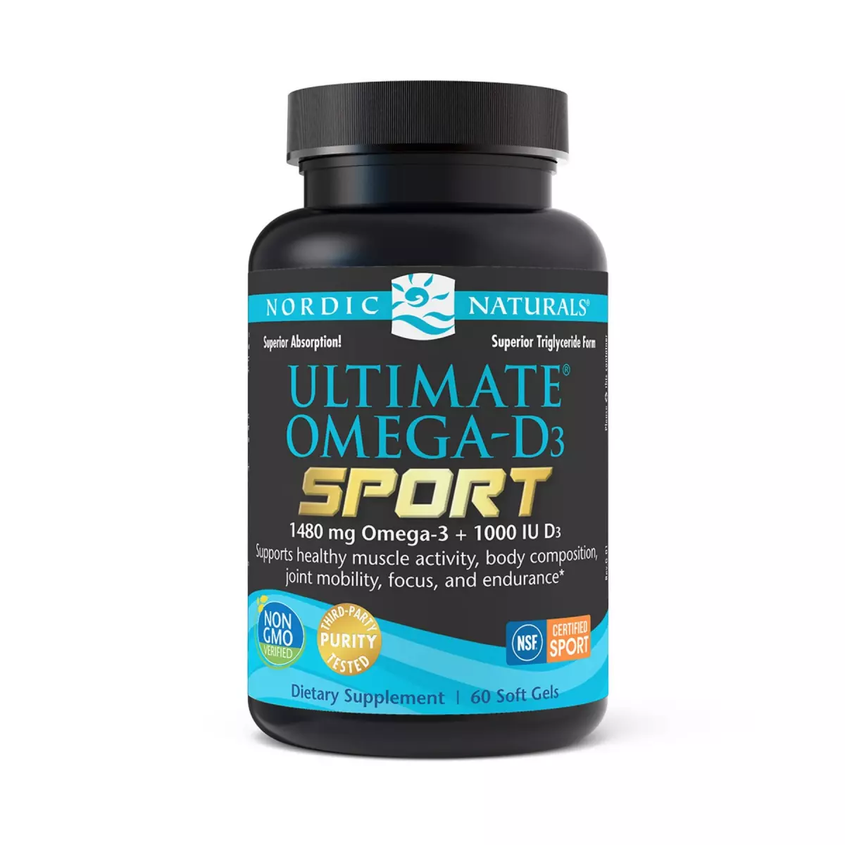 Ultimate Omega D3 Kwasy Omega-3 EPA DHA + Witamina D3 1000 IU (60 kaps.) Nordic Naturals Ultimate Omega D3 Kwasy Omega-3 EPA DHA + Witamina D3 1000 IU (60 kaps.) Nordic Naturals
