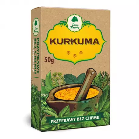 Kurkuma Przyprawa 50 g Bez Chemii Dary Natury