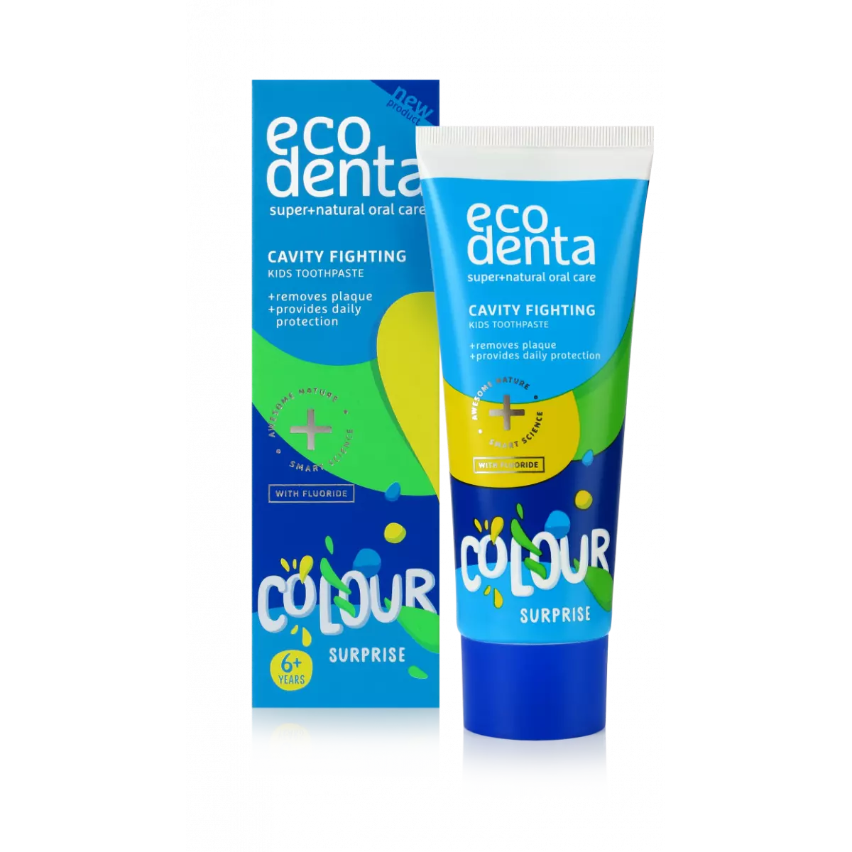 Pasta do Zębów Przeciwpróchnicy Dla Dzieci Kolorowa Niespodzianka 75 ml ECODENTA Pasta do Zębów Przeciwpróchnicy Dla Dzieci Kolorowa Niespodzianka 75 ml ECODENTA