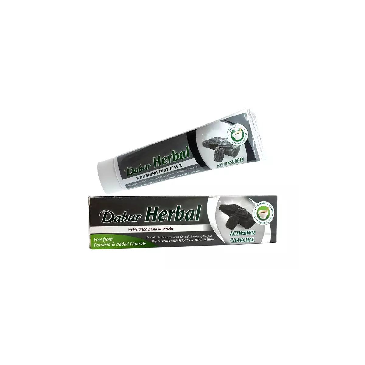Czarna Pasta do Zębów z Węglem Aktywnym 100 ml Dabur Herbal Czarna Pasta do Zębów z Węglem Aktywnym 100 ml Dabur Herbal