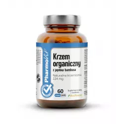 Krzem Organiczny z Pędów Bambusa 224 mg Naturalnej Krzemionki (60 kaps) CLEAN Pharmovit