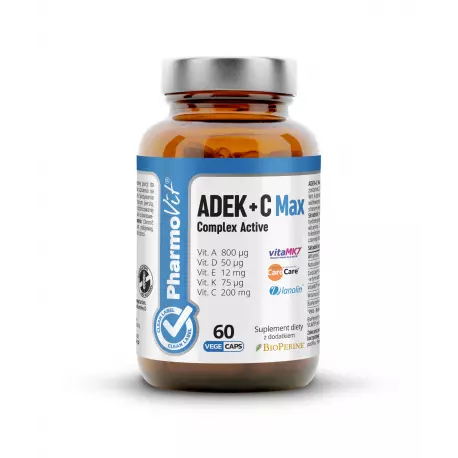Witaminy ADEK + C Max Complex Active (60kaps) CLEAN Pharmovit