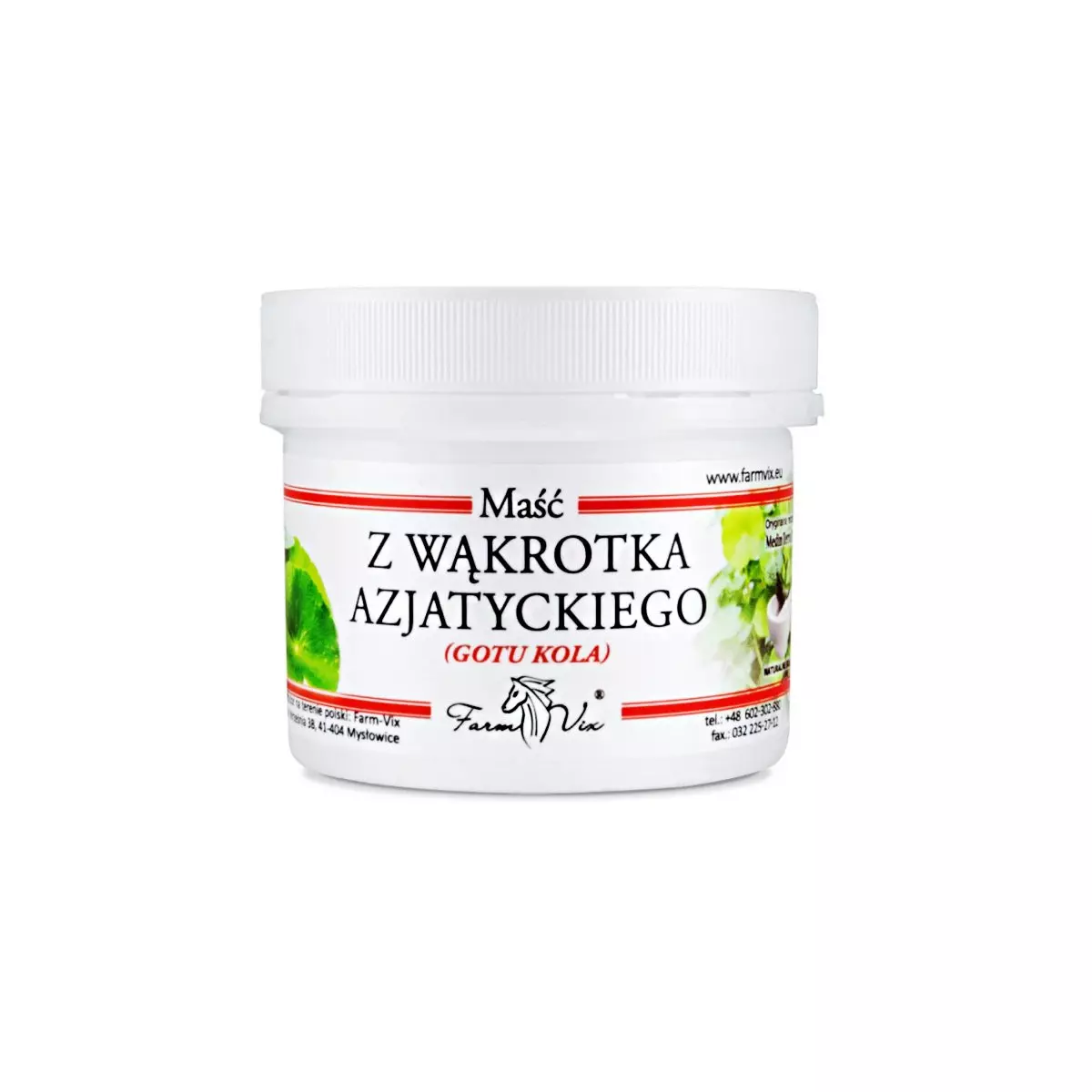 Maść z Wąktroka Azjatyckiego 150ml Gotu Kola Farm-Vix Maść z Wąktroka Azjatyckiego 150ml Gotu Kola Farm-Vix