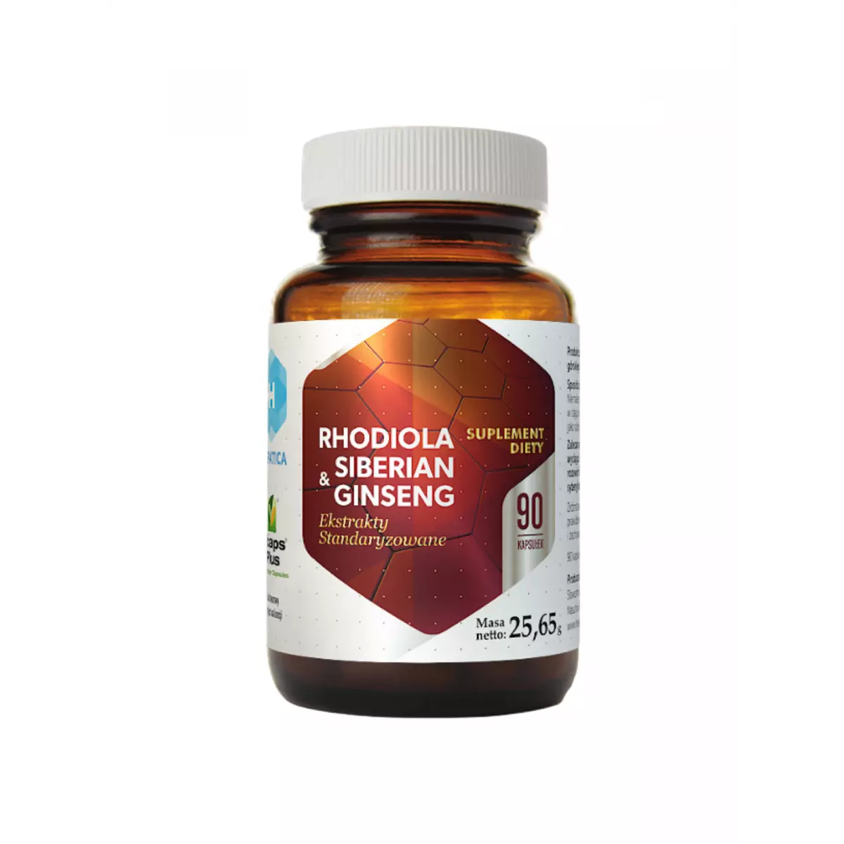 Rhodiola & Siberian Ginseng Różeniec Górski i Żeń-Szeń Syberyjski Ekstrakt 225 mg (90 kaps) Hepatica Rhodiola & Siberian Ginseng Różeniec Górski i Żeń-Szeń Syberyjski Ekstrakt 225 mg (90 kaps) Hepatica