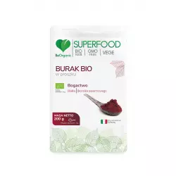 Burak Bio SuperFood Proszek 200 g BeOrganic