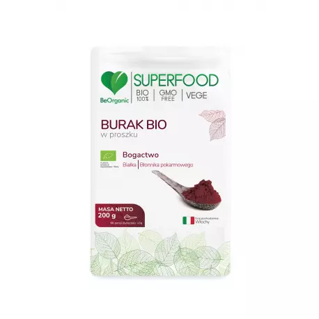 Burak Bio SuperFood Proszek 200 g BeOrganic