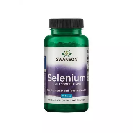 Selen 100 mcg (200 kaps) Selenometionina Swanson
