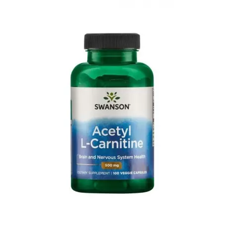 L-Karnityna Acetyl L-Carnitine 500 mg (100 kaps) Metabolizm Swanson
