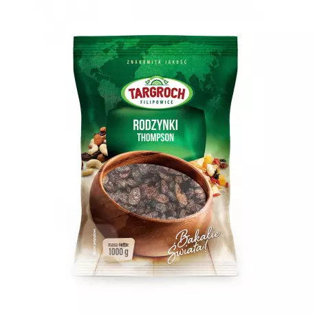 Rodzynki Thompson Bez Konserwantów 1 kg Targroch