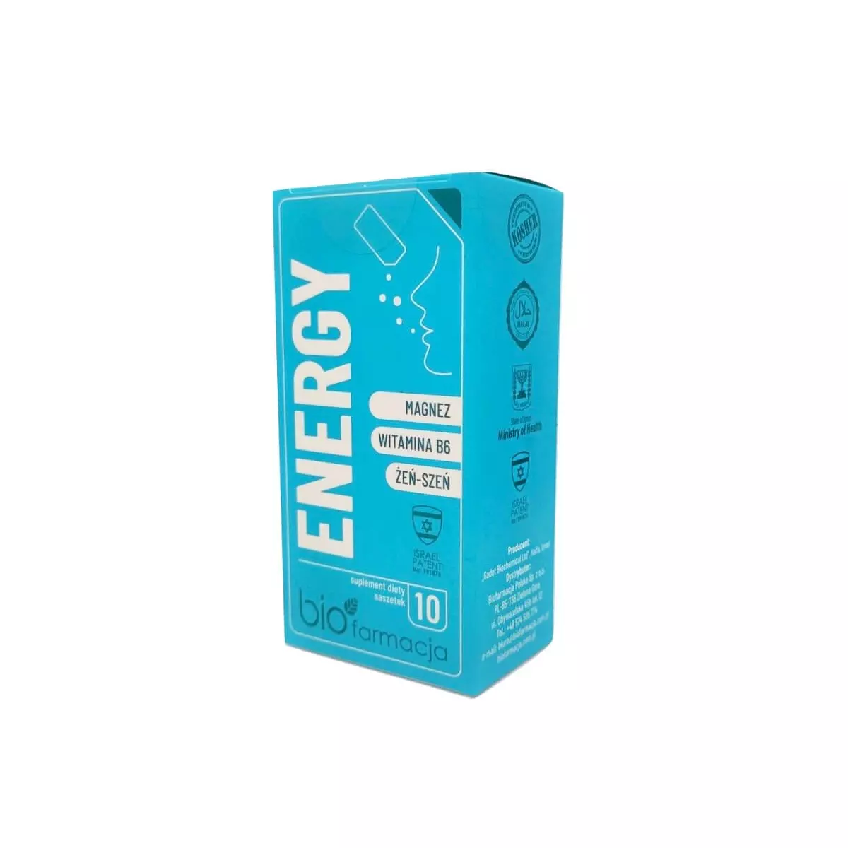 Energy Organiczny Bio Magnez + Żeń-Szeń + Witamina B6 (10 saszetek) Biofarmacja Energy Organiczny Bio Magnez + Żeń-Szeń + Witamina B6 (10 saszetek) Biofarmacja
