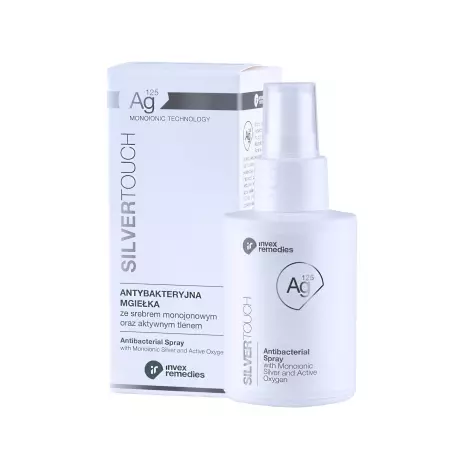 Antybakteryjna Mgiełka Ag125 100 ml do Twarzy i Ciała ze Srebrem Monojonowym i Aktywnym Tlenem SILVER TOUCH Invex Remedies