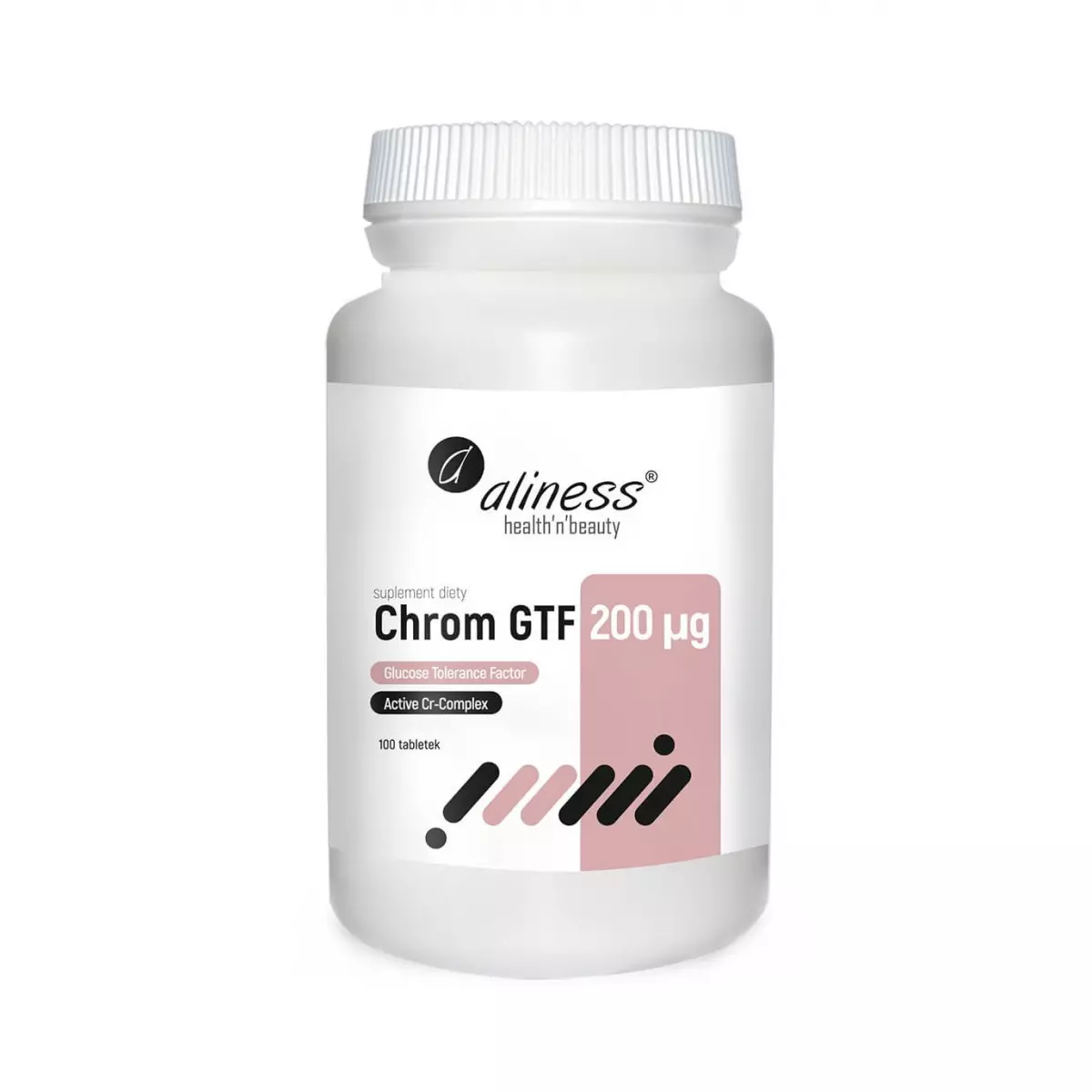 Chrom GTF Active Cr-Complex 200 µg Chrom z Drożdży (100 tab) Aliness Chrom GTF Active Cr-Complex 200 µg Chrom z Drożdży (100 tab) Aliness