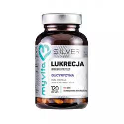 Lukrecja Immuno Protect 250 mg Glicyryzyna Odporność (120 kaps) Silver MyVita