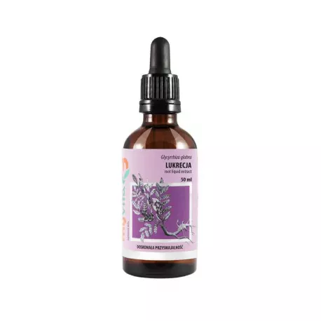 Lukrecja Ekstrakt w Płynie Glicyryzyna (50 ml) Krople Odporność MyVita