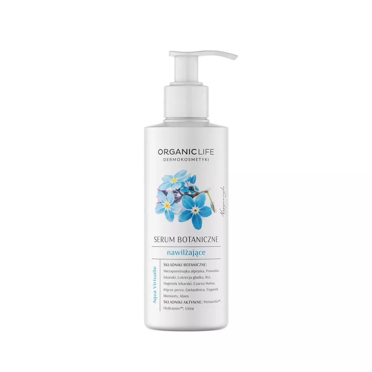 Aqua Virtualle Nawilżające Serum Botaniczne do Ciała Nawilżające Niezapominajka 200 g Organic Life Aqua Virtualle Nawilżające Serum Botaniczne do Ciała Nawilżające Niezapominajka 200 g Organic Life