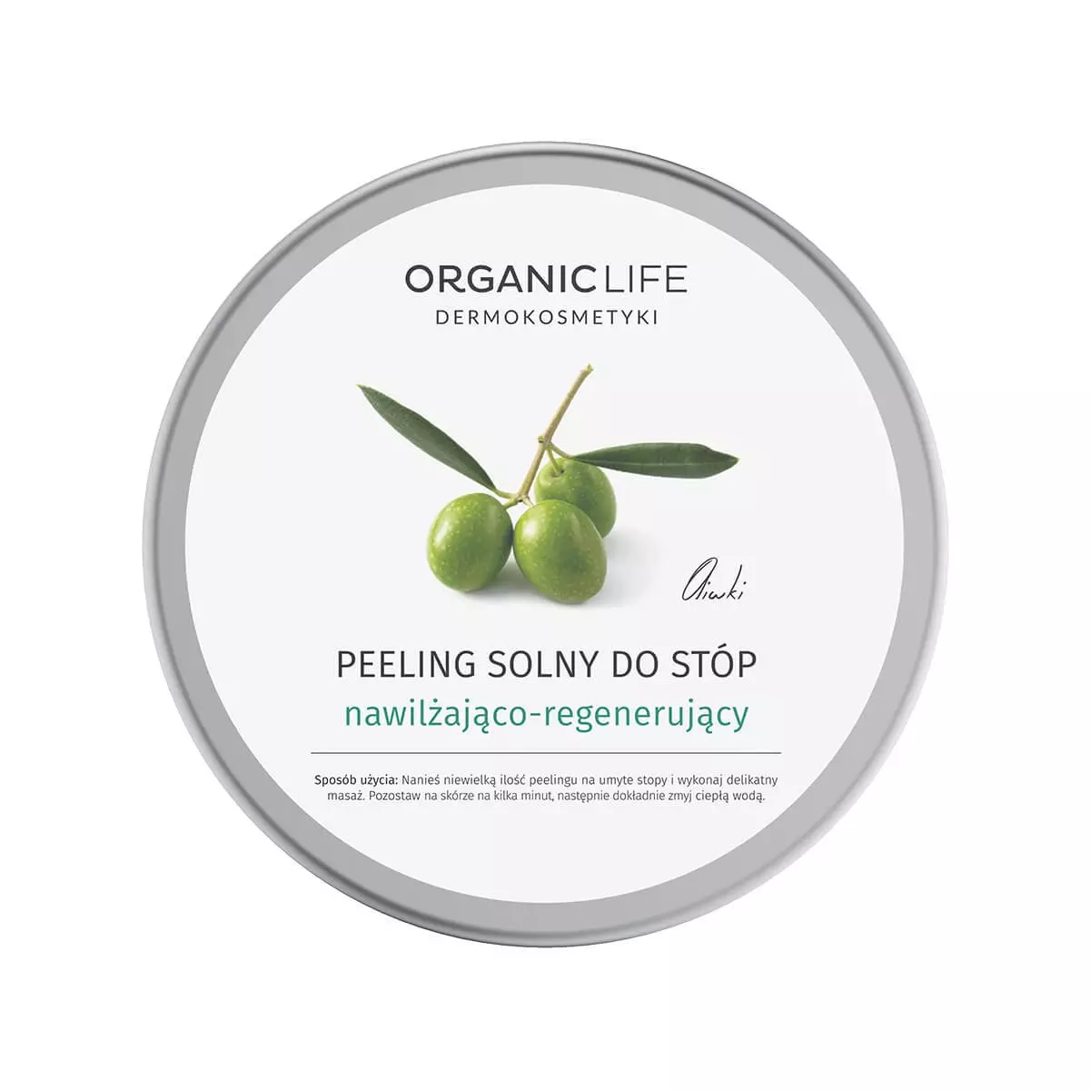 Peeling Solny do Stóp 150 g Nawilżająco-Regenerujący Oliwki Organic Life Peeling Solny do Stóp 150 g Nawilżająco-Regenerujący Oliwki Organic Life