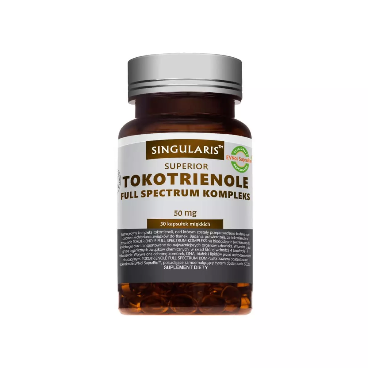 Tokotrienole Full Spectrum Kompleks 50 mg (30 kaps) SINGULARIS Tokotrienole Full Spectrum Kompleks 50 mg (30 kaps) SINGULARIS