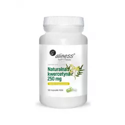 Kwercetyna 250 mg Perełkowiec Japoński Naturalna (100 kaps) Alergia Aliness