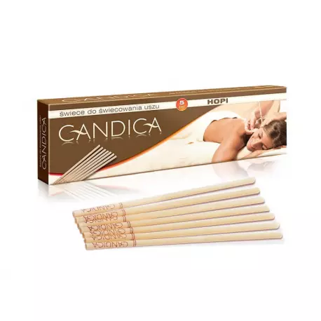 Świece do Świecowania Uszu Hopi Candica (5 par) Aura Herbals