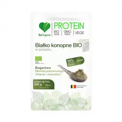 Białko Konopne Bio 50% Protein Proszek 200 g BeOrganic