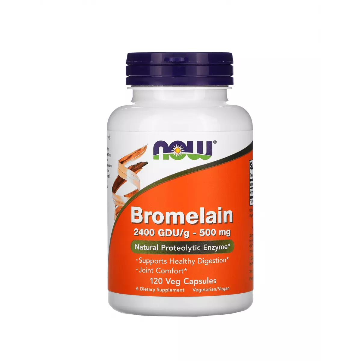 Bromelain Bromelaina 500 mg Enzymy Trawienne (120 kaps) Now Foods Bromelain Bromelaina 500 mg Enzymy Trawienne (120 kaps) Now Foods