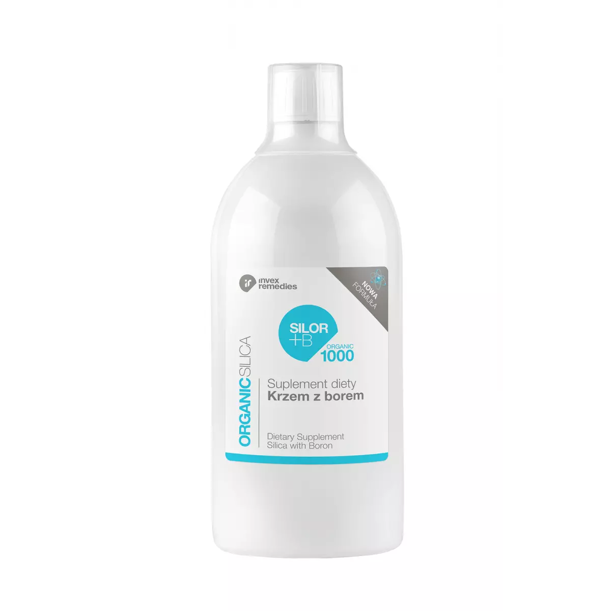 SILOR+B ORGANIC Krzem Organiczny + Bor 1000 ml Invex Remedies SILOR+B ORGANIC Krzem Organiczny + Bor 1000 ml Invex Remedies