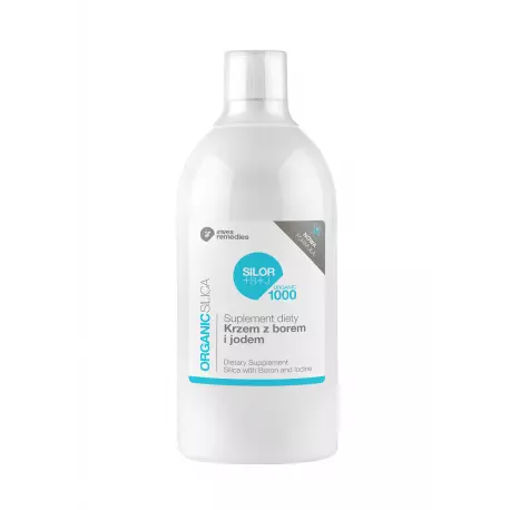 SILOR+B+J ORGANIC Krzem Organiczny + Bor + Jod 1000 ml Invex Remedies