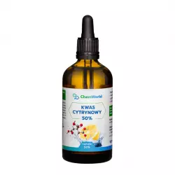 Kwas Cytrynowy 50% Aktywator Roztwór 100 ml Szklana Butelka ChemWorld