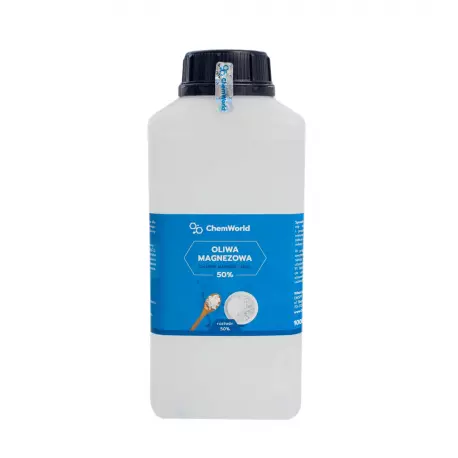 Oliwa Magnezowa 50% Chlorek Magnezu Sześciowodny 1000 ml (1 L) ChemWorld