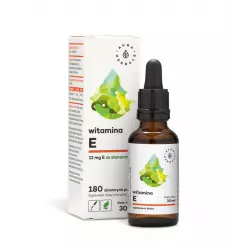Witamina E Krople Clean Label Vege 30 ml w Płynie Aura Herbals