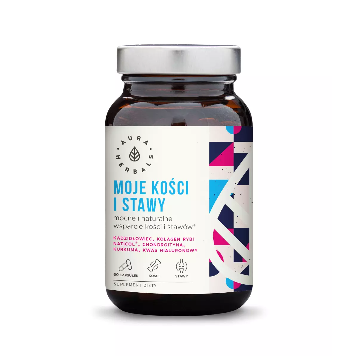 Moje Kości i Stawy Kadzidłowiec Kolagen Naticol Chondroityna (60 kaps) Aura Herbals Moje Kości i Stawy Kadzidłowiec Kolagen Naticol Chondroityna (60 kaps) Aura Herbals