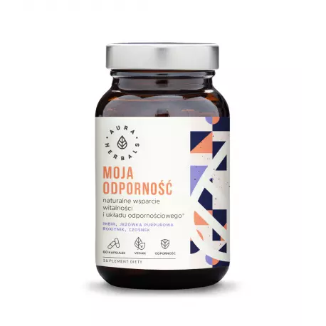 Moja Odporność Imbir Rokitnik Echinacea Czosnek (60 vege kaps) Aura Herbals
