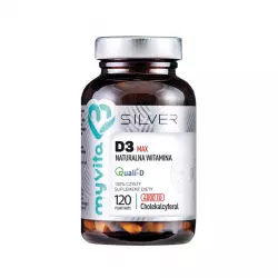 Witamina D3 MAX 4000 IU (120 kaps) Naturalna Silver Myvita
