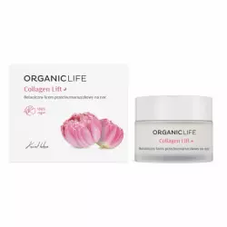 Collagen Lift Botaniczny Przeciwzmarszczkowy Krem na Noc Kwiat Lotosu 50 g Organic Life