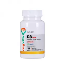 Witamina D3 MAX 4000 IU Naturalna (100 tab) MyVita