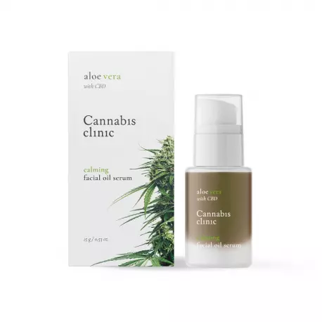Wyciszające Serum Olejowe z Aloesem i Olejkiem konopnym 15 g Organic Life