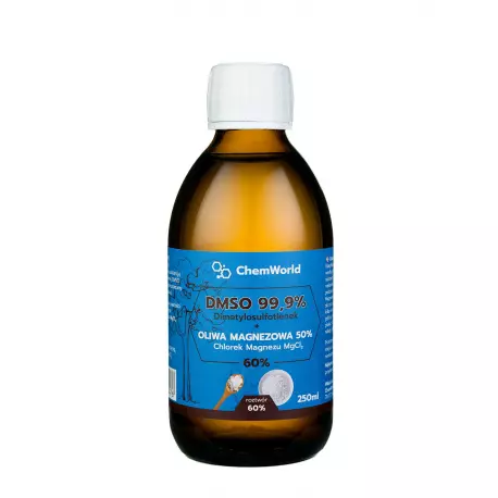 DMSO 99.9% + Oliwa Magnezowa Sól Epsom 50% Chlorek Magnezu - Roztwór 60% 250 ml ChemWorld